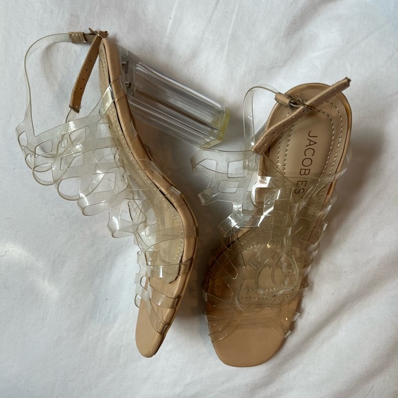 Nude lucite heels 👡 - Picture 3 of 4
